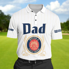 Load image into Gallery viewer, Custom Dad&#39;s 3D Polo Shirt - &#39;Needs a Cold Beer&#39; Polo Shirts PopCulturePrints
