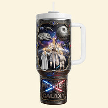 Load image into Gallery viewer, The Best Mother In The Galaxy - Legendary Mom Of The Universe Tumbler - Personalized Gift for Mom Tumbler Cup PopCulturePrints
