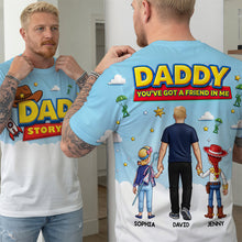 Load image into Gallery viewer, “You've Got a Friend in Me” - Cosmic Cowboy Dad 3D Shirt - Personalize for Dad, Grandpa &amp; More AOP Products PopCulturePrints
