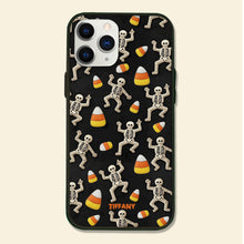 Load image into Gallery viewer, Dance with the Dead: Personalized Slightly Subtle Halloween Skeleton Phone Case Phone Case PopCulturePrints
