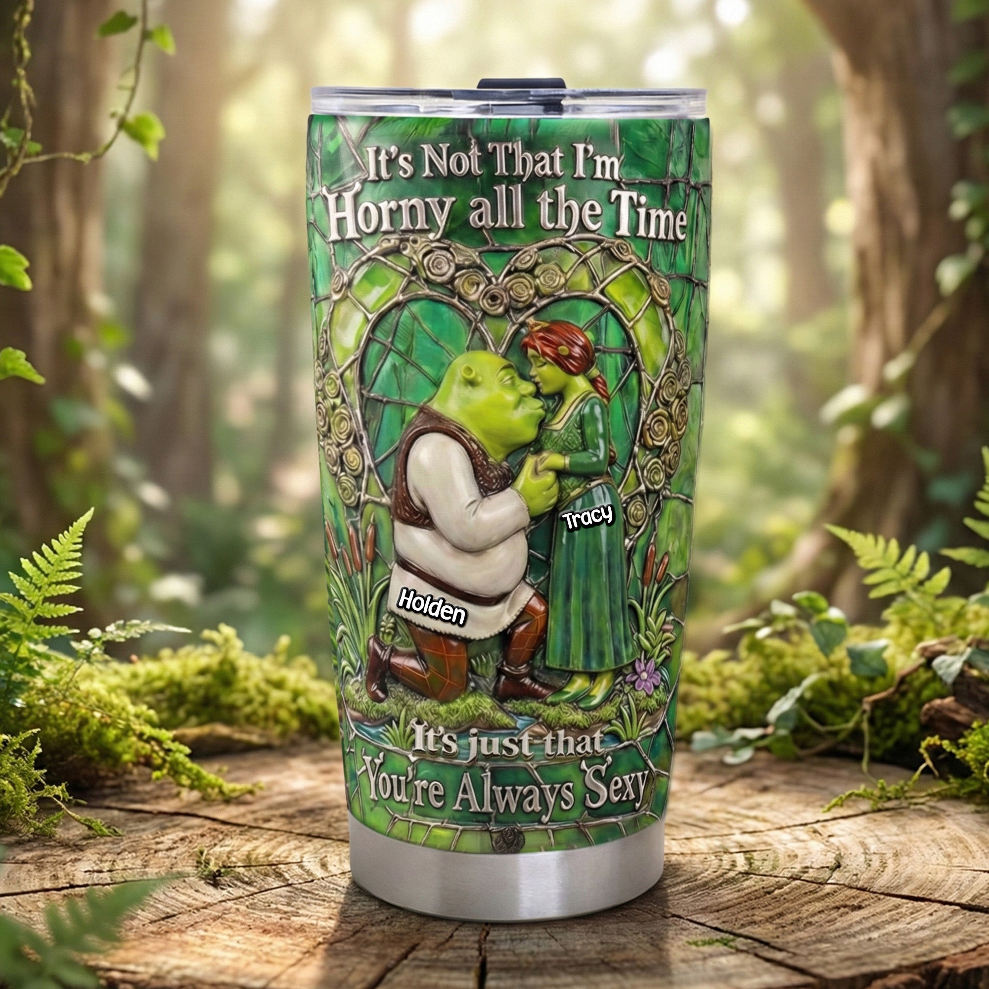 Naughty Couples Tumbler - Personalized Gift for Fun-Loving Couples Tumbler Cup PopCulturePrints