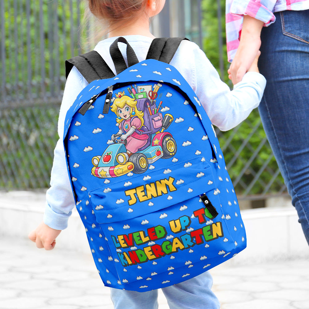 Level Up Backpack – Personalized Gifts for Kids Backpack PopCulturePrints