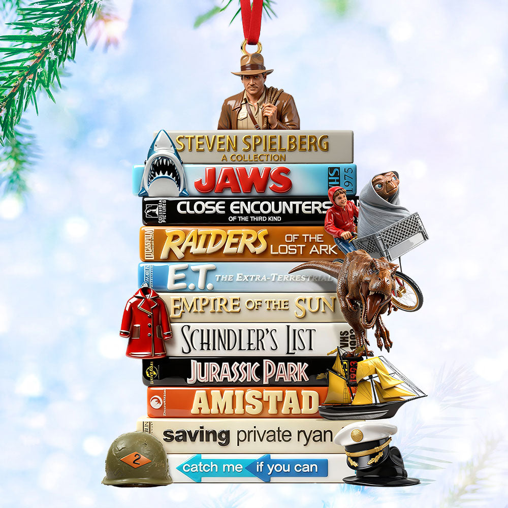 Personalized Masterpiece Stack Acrylic Ornament - A Perfect Gift for Cinema Geeks! Ornament PopCulturePrints