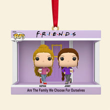 Load image into Gallery viewer, Personalized Friends Christmas Ornament - A Perfect Gift for Your Besties Ornament PopCulturePrints
