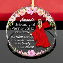 Load image into Gallery viewer, Personalized Graduation Crystal Ornament Ornament PopCulturePrints
