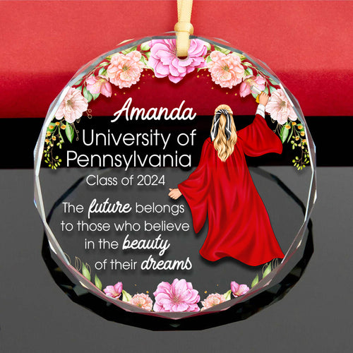 Personalized Graduation Crystal Ornament Ornament PopCulturePrints