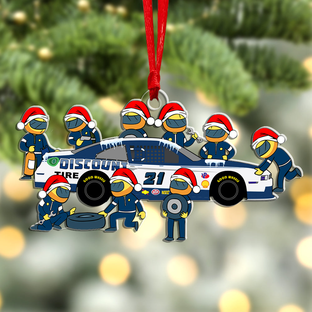 Custom Racing Team Christmas Ornaments - Personalized Holiday Gift Ornament PopCulturePrints