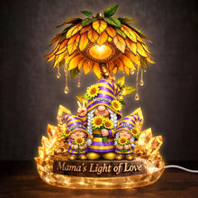 Load image into Gallery viewer, Bring Joy to Mom &amp; Grandma - Personalized Gnome Sunflower Acrylic Light Box Light Box PopCulturePrints

