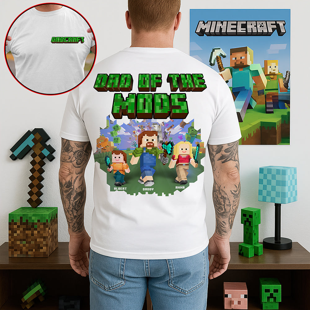 "Level Up Your Dad Game" - Gamer Dad Shirt - Personalized Gifts for Father's Day Shirts PopCulturePrints