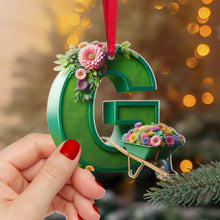 Load image into Gallery viewer, Custom Alphabet Letter Christmas Ornaments for Garden Enthusiasts Ornament PopCulturePrints
