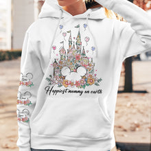Load image into Gallery viewer, “Happiest Mommy on Earth” - Magical Floral Mouse Shirt - Personalized Gifts for Mom AOP Products PopCulturePrints
