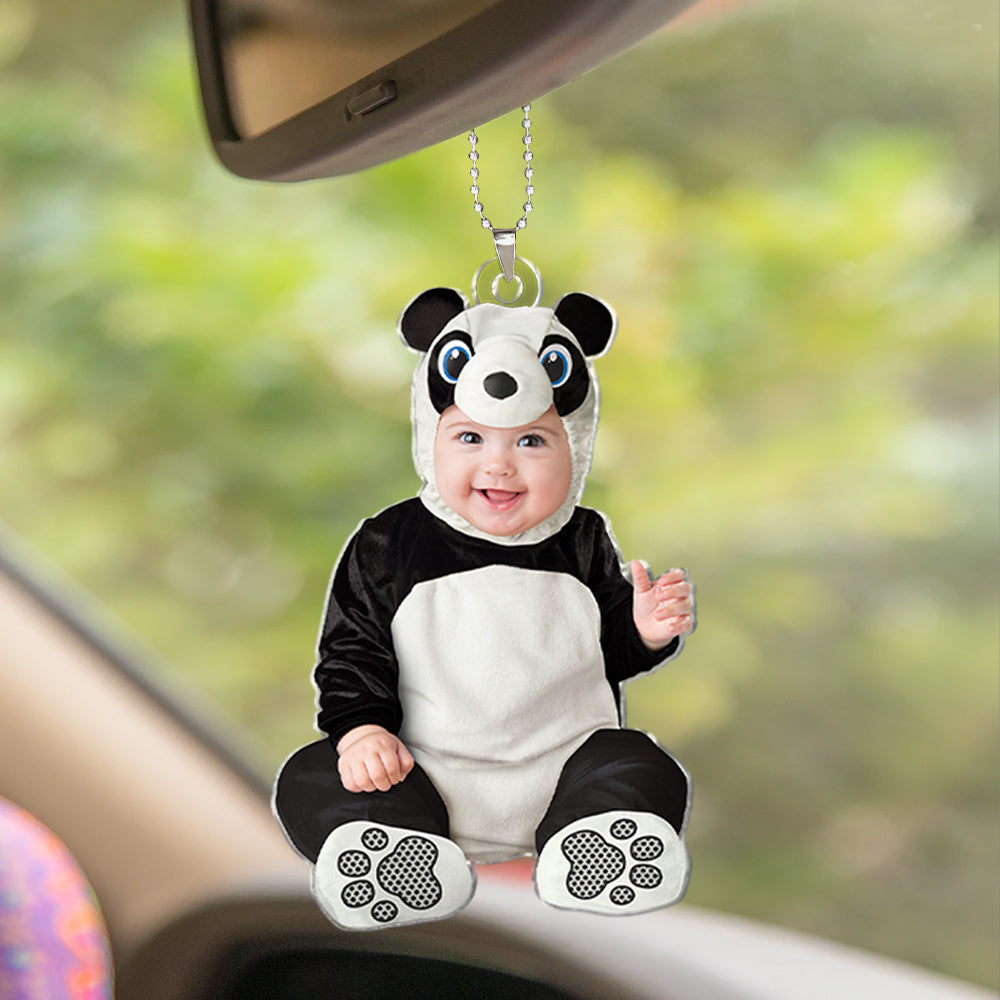Custom Baby Photo Car Ornament - Cute Koala Theme Ornament PopCulturePrints