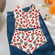 Load image into Gallery viewer, “Make Her Smile with Personalized Love!” - Heart Lingerie Set - Custom Photo Gifts For Her AOP Products PopCulturePrints
