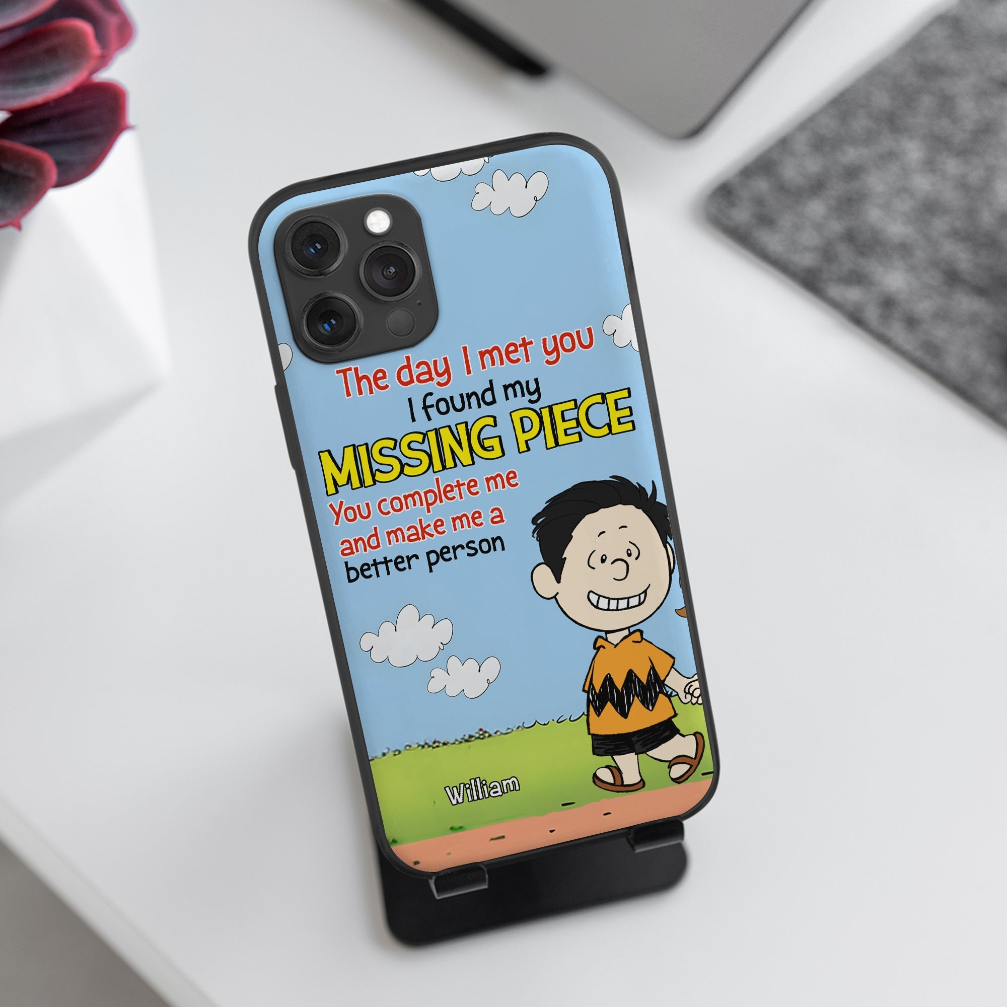 Personalized 'Missing Piece' Phone Case for Couples - Forever & Always