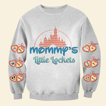 Load image into Gallery viewer, Mommy&#39;s Little Lockets - Personalized Gift for Mom, Custom Sweatshirt AOP Products PopCulturePrints
