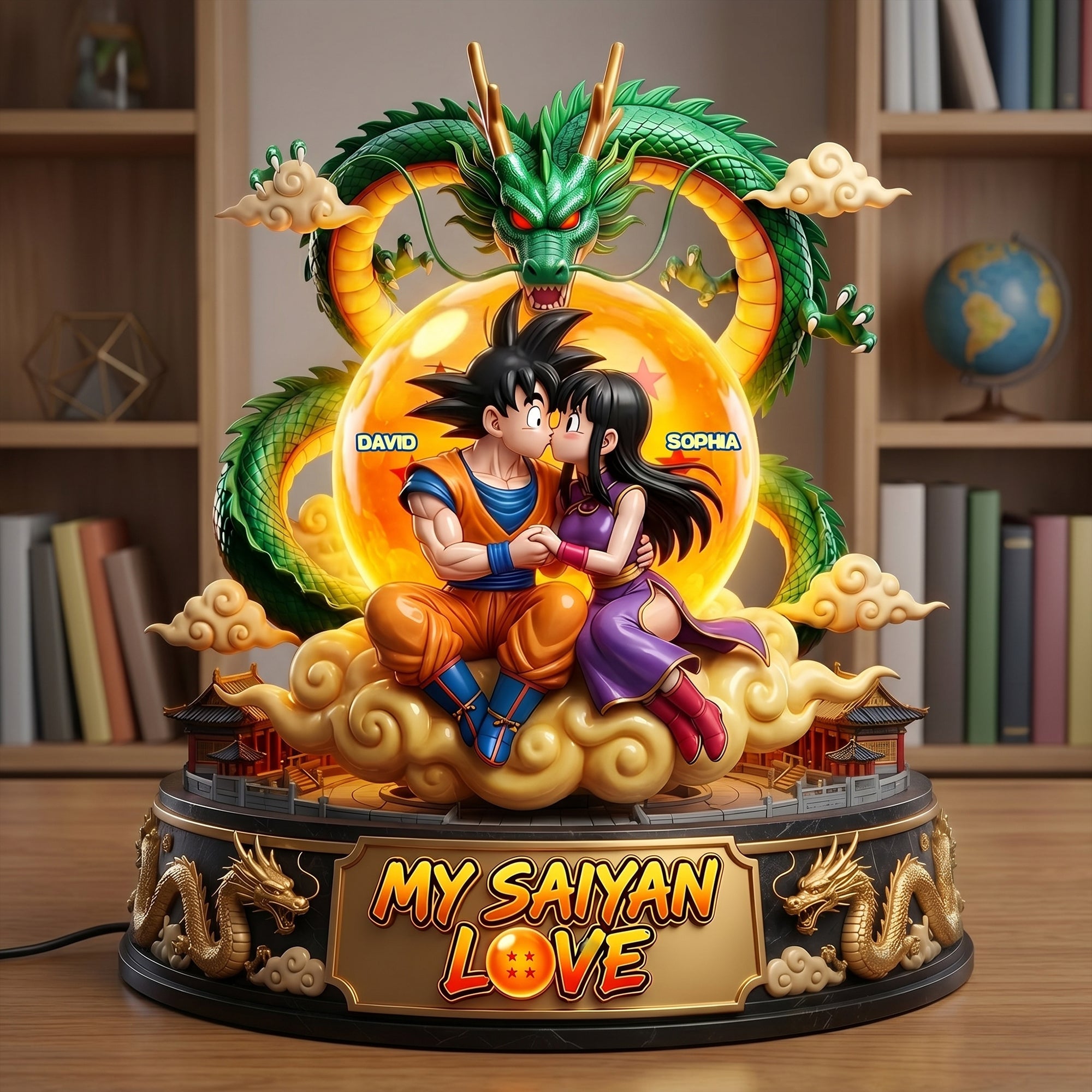 My Saiyan Love Light Box - Personalized Gifts For Couples