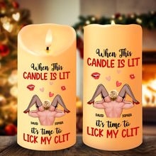 Load image into Gallery viewer, Playful Personalized LED Candle for Couples - Perfect Christmas Gift &amp; Valentine&#39;s Day Gifts Led Candle PopCulturePrints

