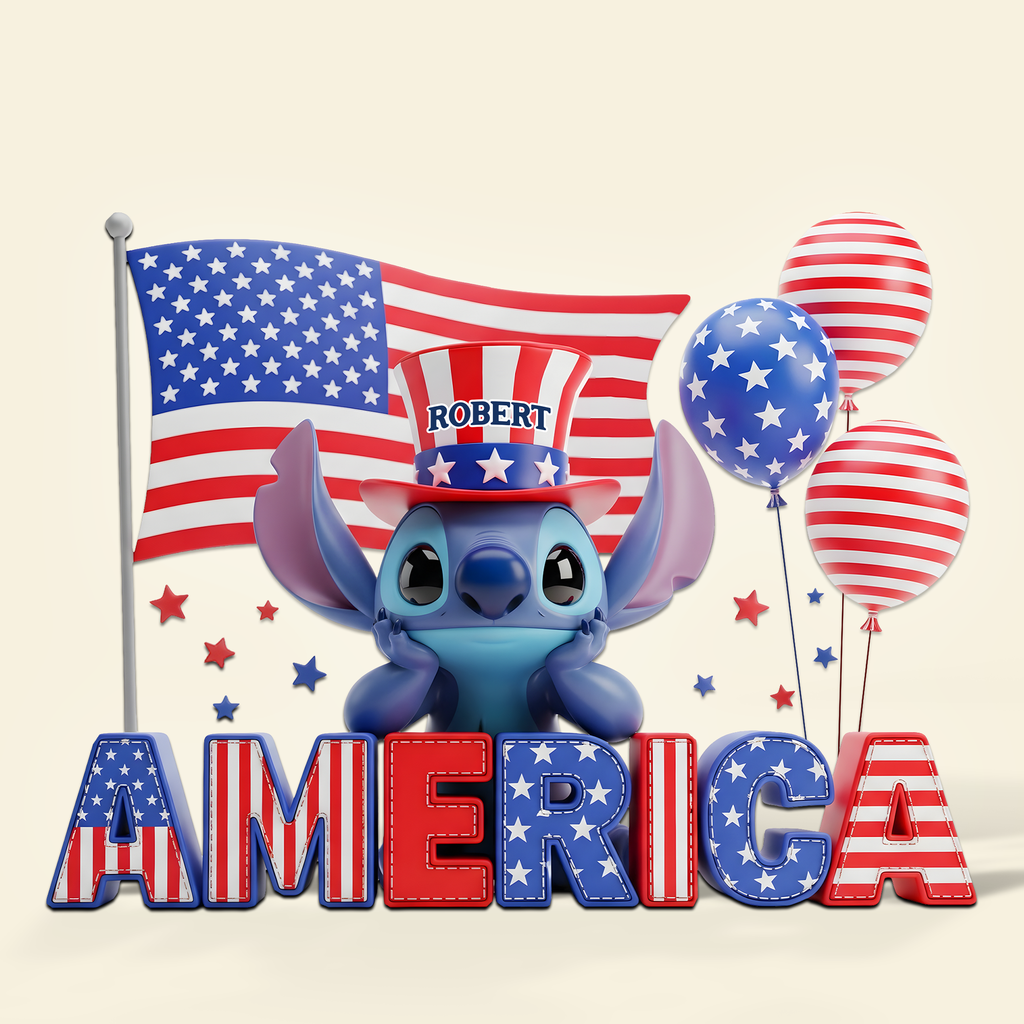 Celebrate Freedom – Independence Day Acrylic Plaque – Personalized Gift for Americans Shaped Plaques PopCulturePrints