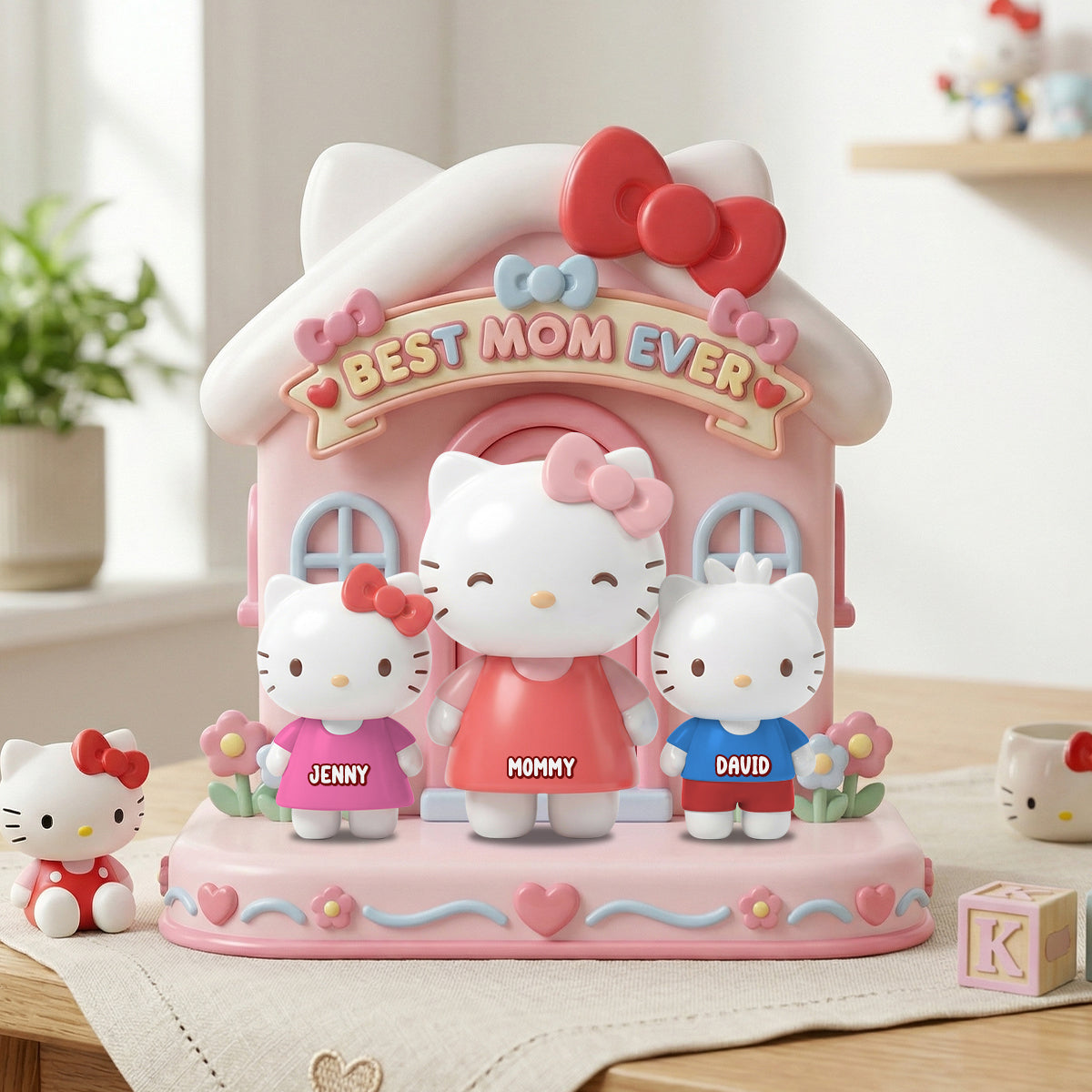 Best Mom Ever - Personalized Acrylic Plaque for Moms and Grandmas Shaped Plaques PopCulturePrints
