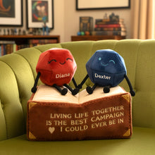 Load image into Gallery viewer, “Living Life Together is the Best Campaign” - Fantasy Couple Custom Shape Pillow, Personalized Gift for Gamers Pillow PopCulturePrints
