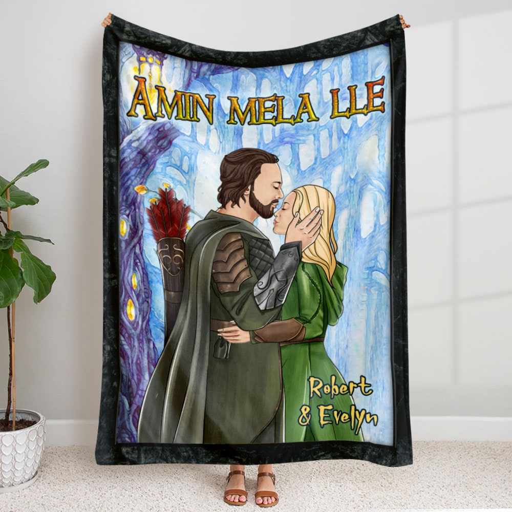 Personalized Couple's Blanket - Amin Mela Lle Blanket PopCulturePrints