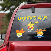 Load image into Gallery viewer, Custom Pokémon-Themed Car Decal for Dad Decal Sticker PopCulturePrints
