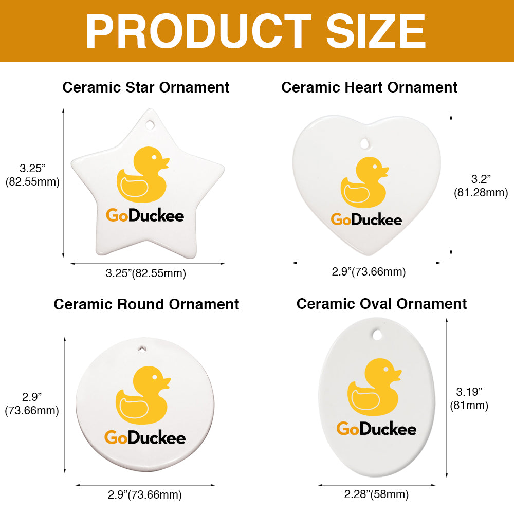 Personalized Book Lover Ceramic Heart Ornament Ornament PopCulturePrints