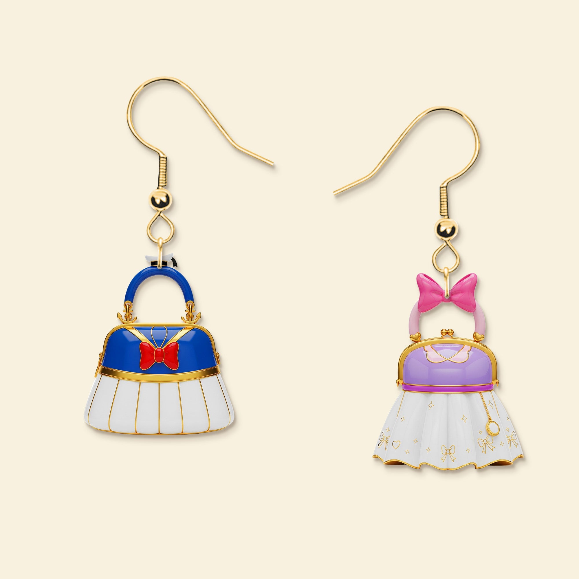 “Every Princess Deserves a Touch of Magic” - Handbag Acrylic Earrings - Personalized Gift for Princess Lovers Earrings PopCulturePrints