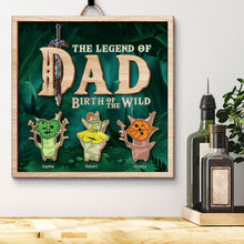 Load image into Gallery viewer, Personalized &#39;Legend of Dad&#39; Wood Sign Wood Sign PopCulturePrints
