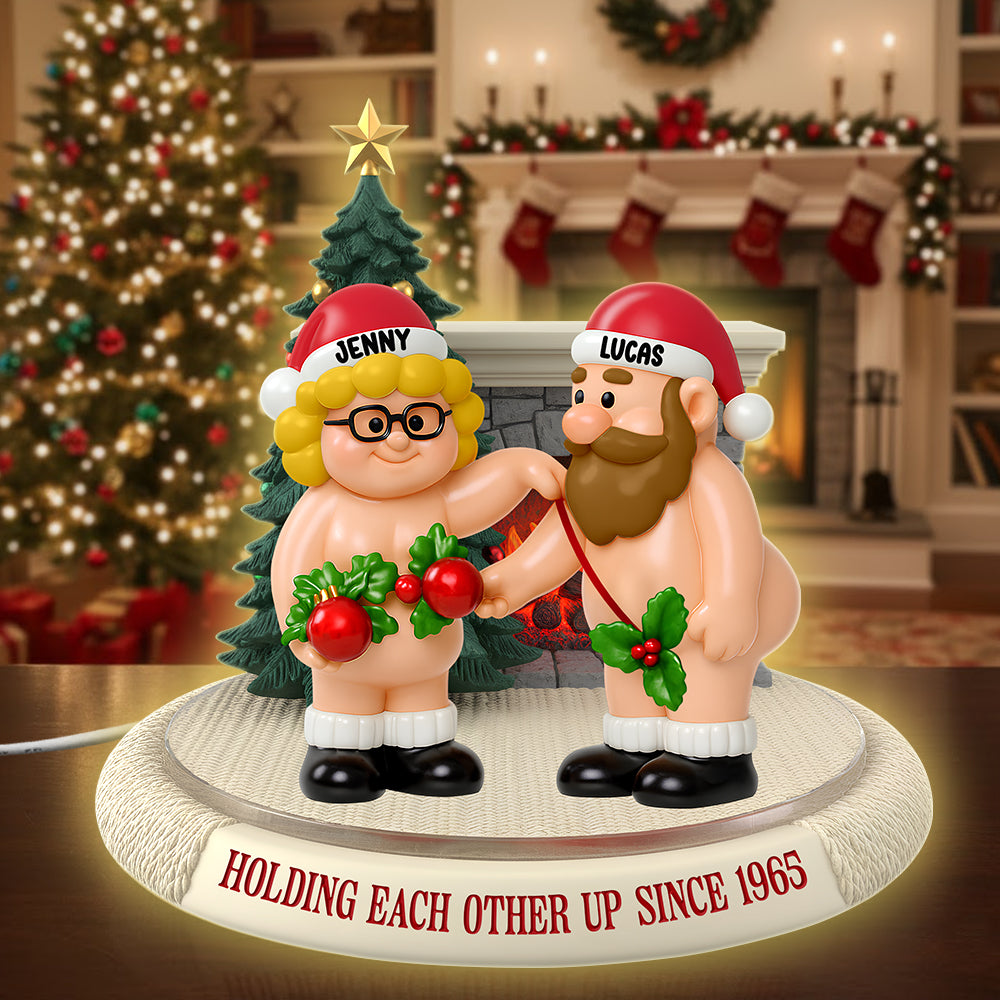 Holding Each Other Up Since 1965 - Personalized Funny Gifts for Old Couples Acrylic Light Box Light Box PopCulturePrints