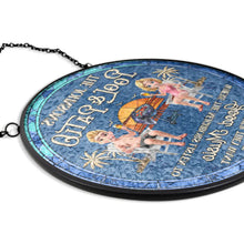 Load image into Gallery viewer, Good Music &amp; Good Vibes - Personalized Stained Glass Window Hanging Suncatcher Suncatcher Ornament PopCulturePrints
