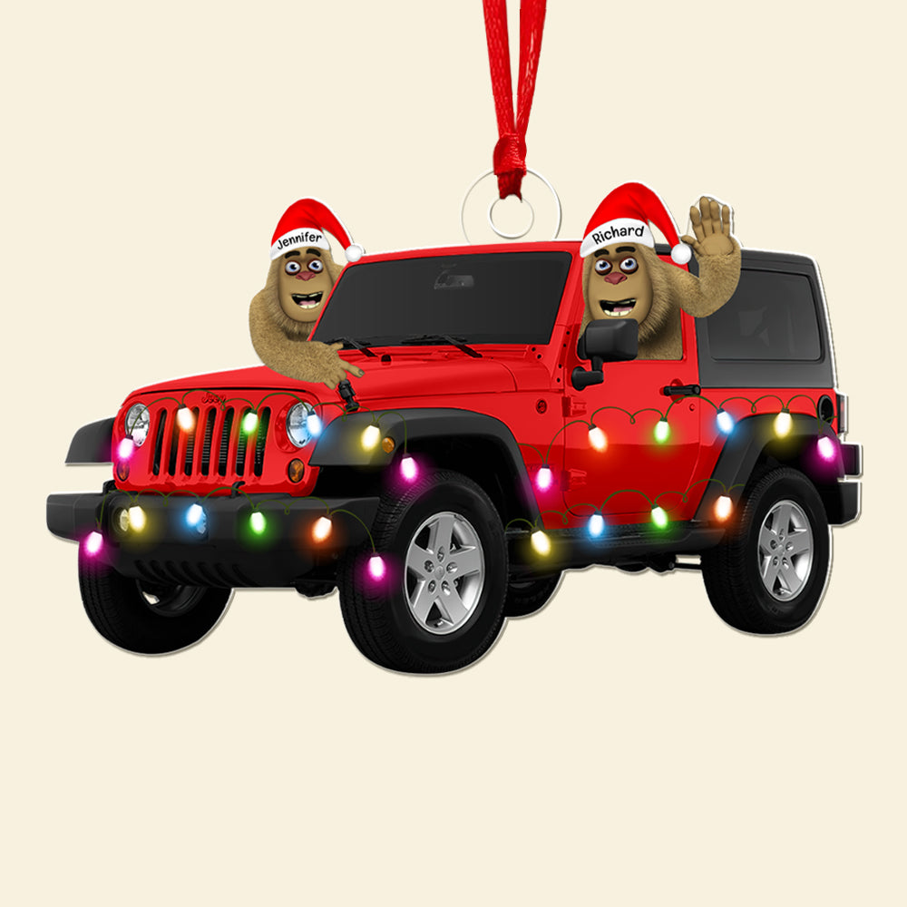 Personalized Bigfoot Off-Road Christmas Ornament