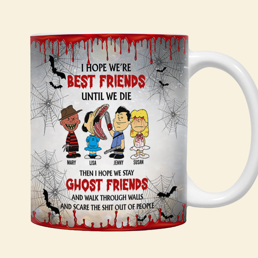 Personalized Best Friends Halloween Ghost Mug