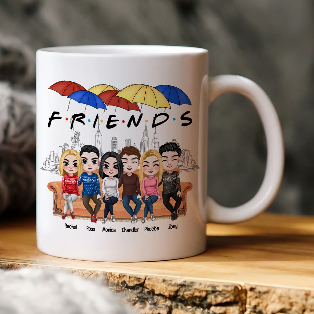 Customized Friends Themed Coffee Mug - Personalized Gifts for Friends & Family Coffee Mug PopCulturePrints