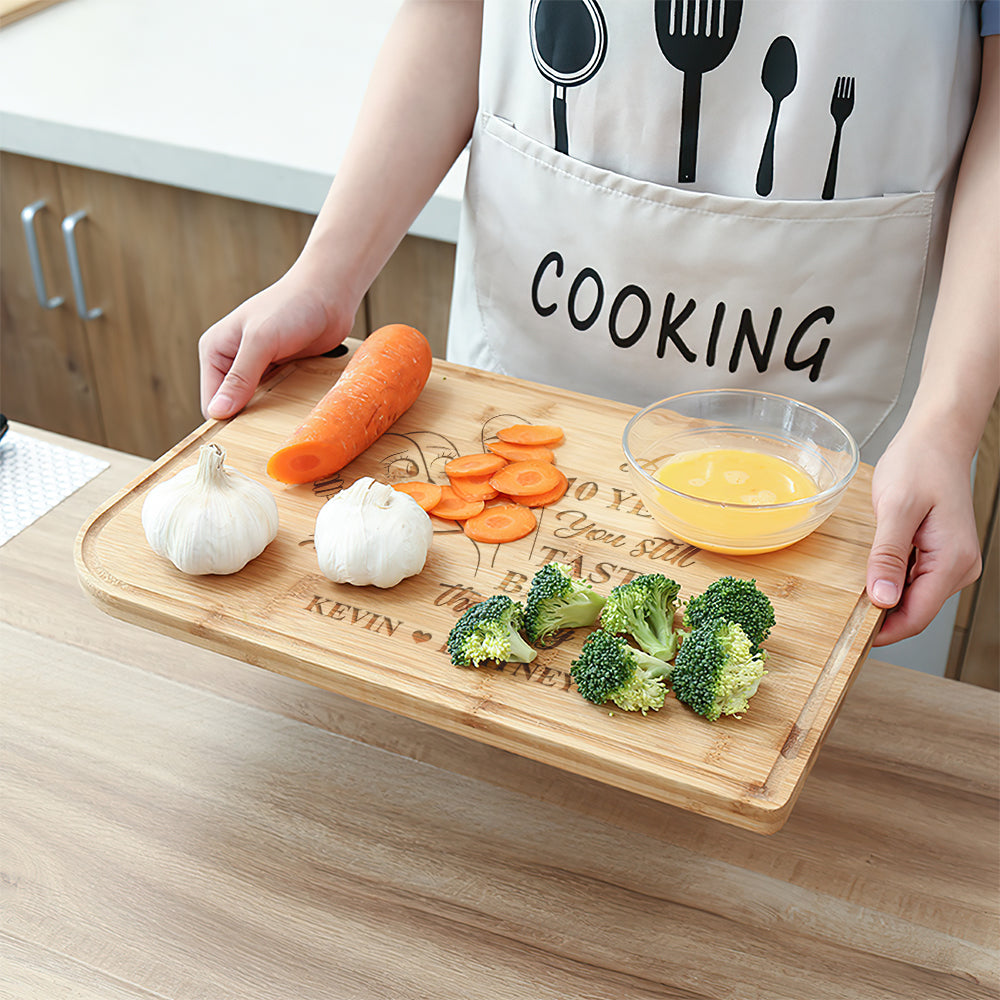 Personalized Couple Cutting Board - 10 Years of Love Boards PopCulturePrints