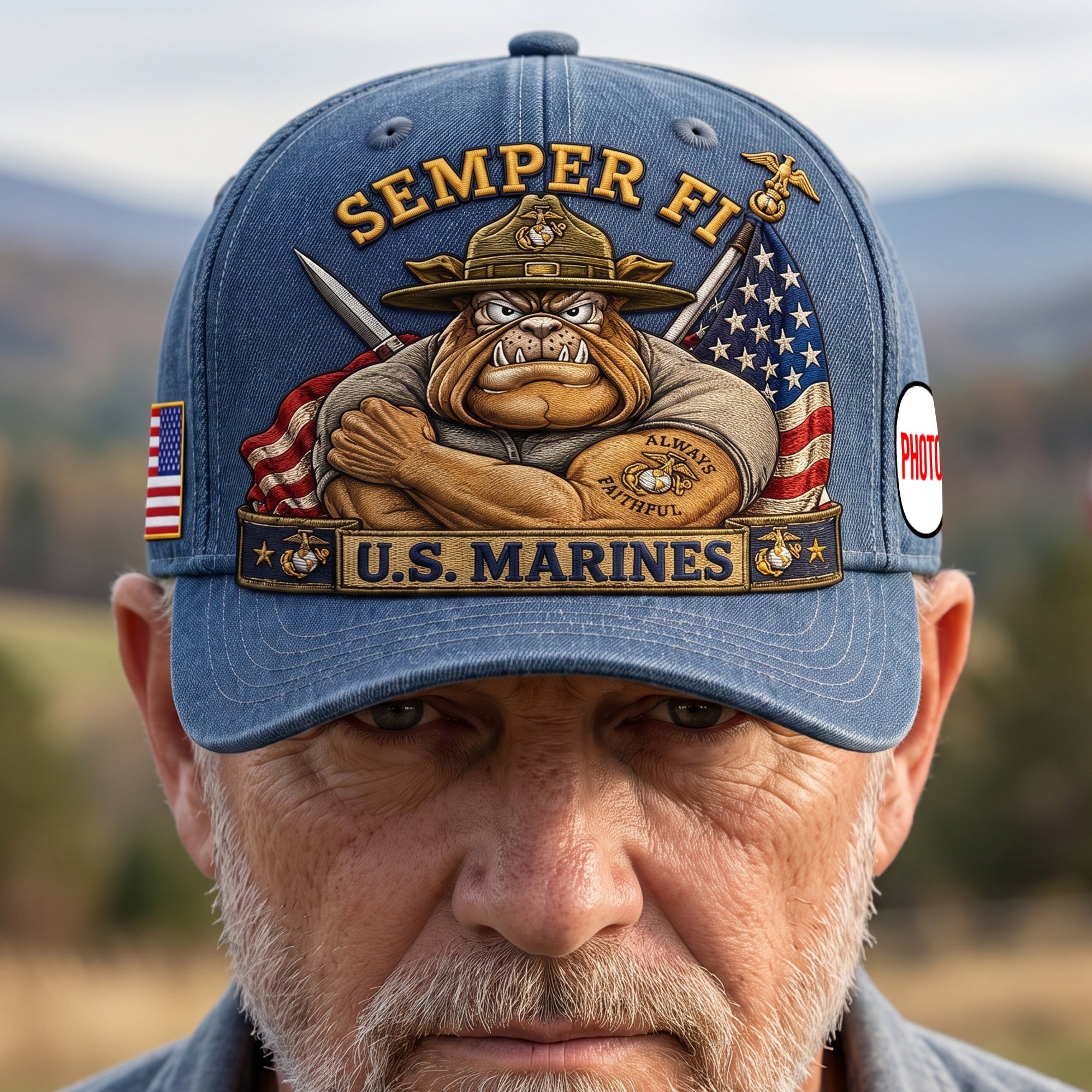 Veteran Pride Personalized Classic Cap 03NAQN150726 Caps PopCulturePrints