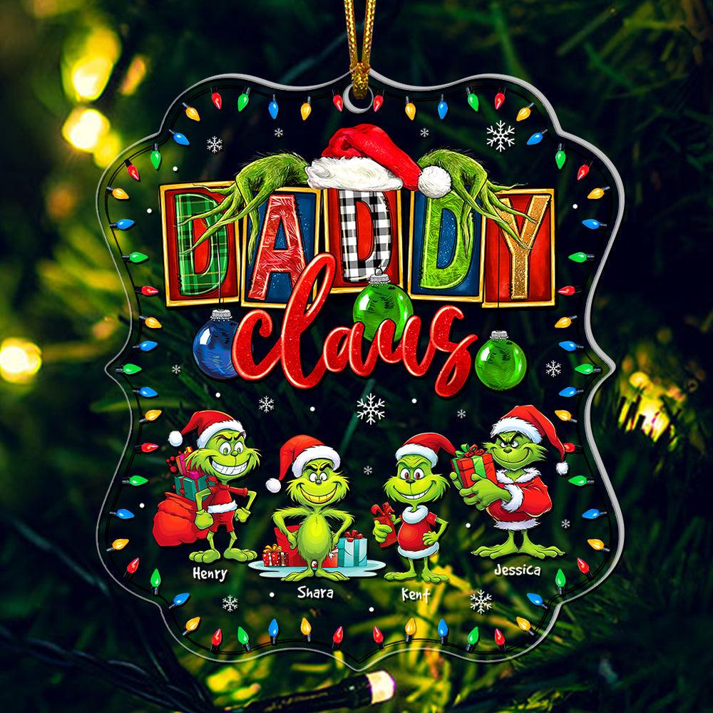 Personalized Mama Claus Ornament with Cartoon Characters Ornament PopCulturePrints
