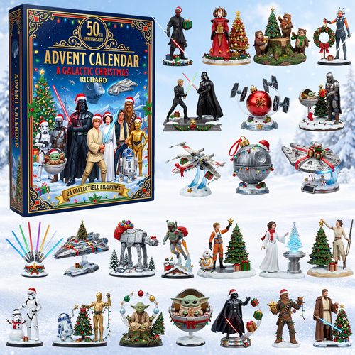 Celebrate the Season with a Galactic Touch - Advent Calendar Blind Box - Personalized Christmas Gifts Advent Calendar PopCulturePrints