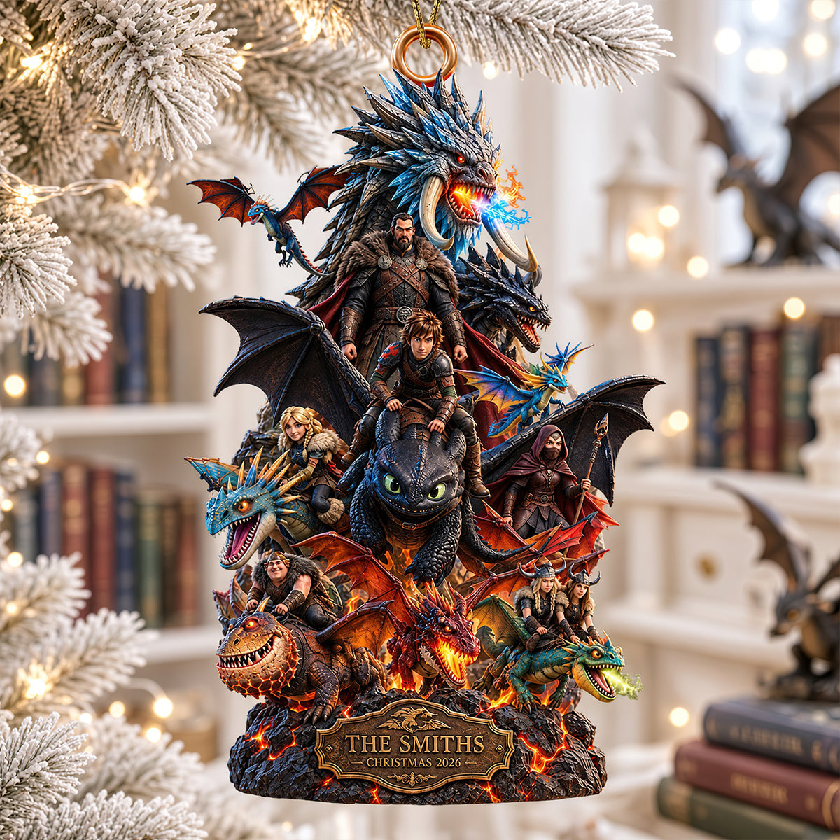 “Unleash the Legend!” - Personalized Legendary Creatures Trainer Ornament - Unique Gift for Fantasy Lovers, Kids, and More