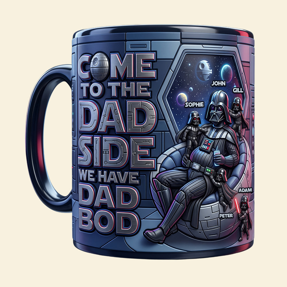 Join the Dad Side – Personalized Vast Dad Bod Magic Mug – Perfect Gift for Dads and Grandpas Coffee Mug PopCulturePrints