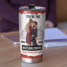 Load image into Gallery viewer, Personalized Best Girlfriend Tumbler - Custom Couple Gift Tumbler Cup PopCulturePrints
