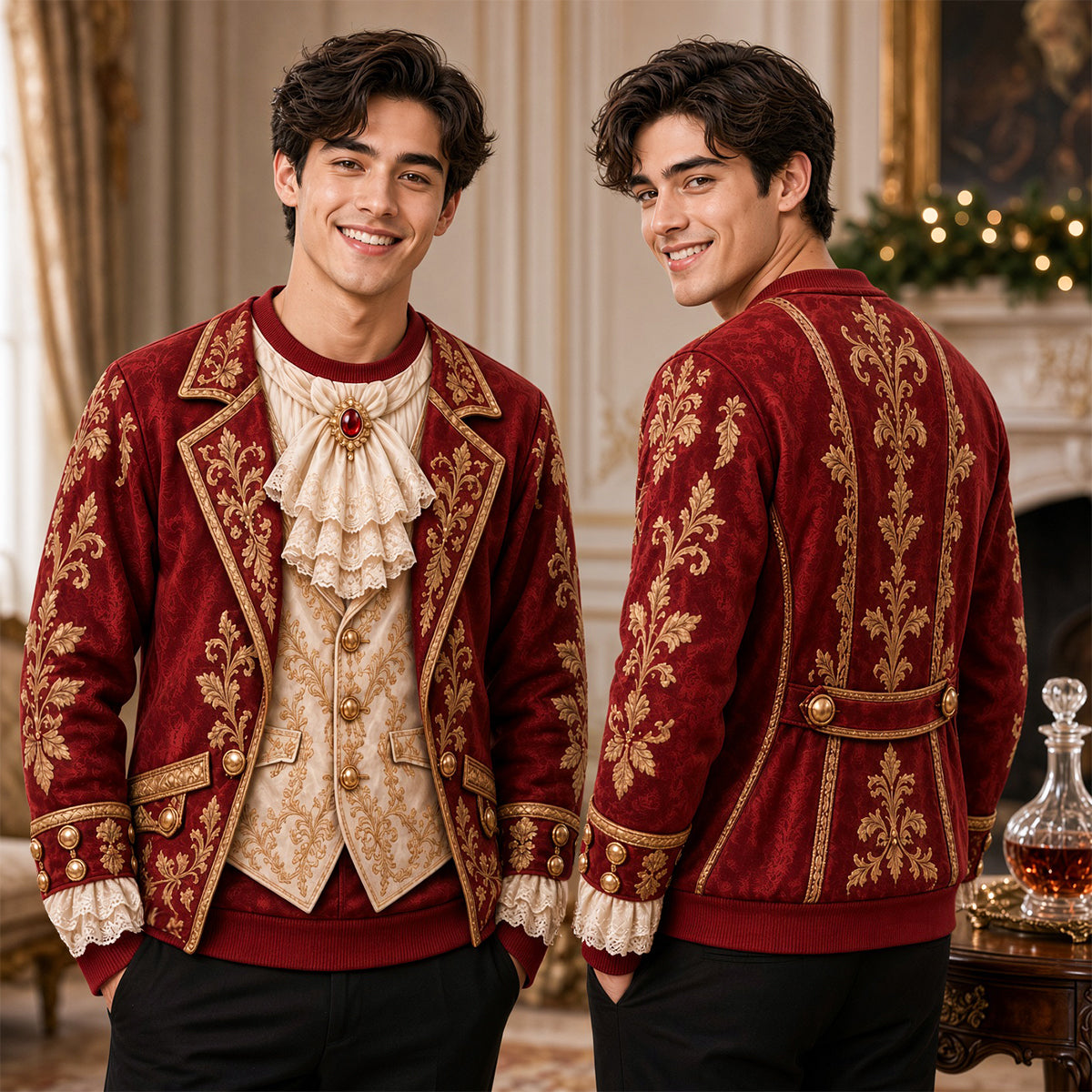 Elevate Your Style with Aristocratic Formal Attire 3D Print Shirt - Personalized Gift for Rococo Lovers