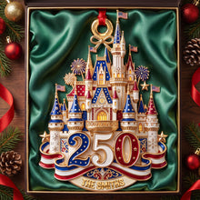 Load image into Gallery viewer, "Celebrate 250 Years of Freedom - Personalized Christmas Ornament"
