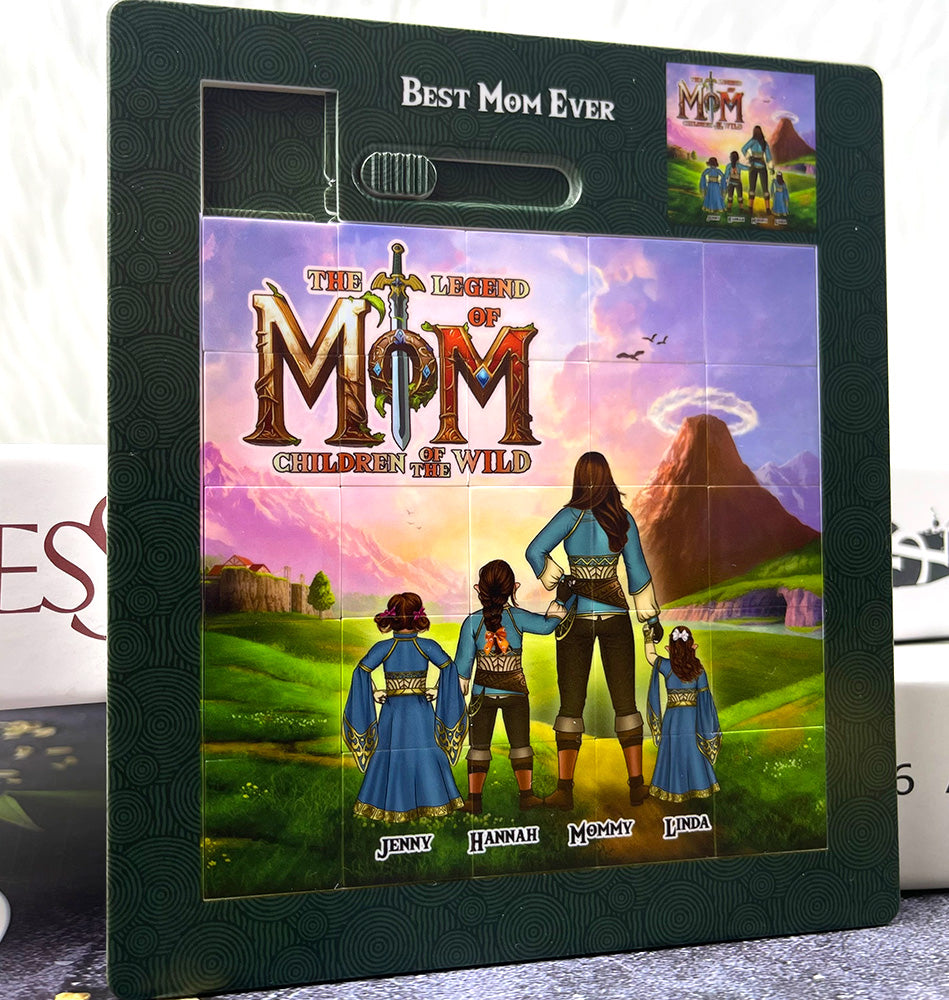 “Best Mom Ever” - Personalized Sliding Puzzle for Mom | Unique Gift for Mom, Grandma, and Loved Ones Sliding Puzzle PopCulturePrints