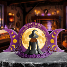 Load image into Gallery viewer, Embrace the Magic: Personalized Witch Plaque - Custom Gifts for Magic Lovers Shaped Plaques PopCulturePrints
