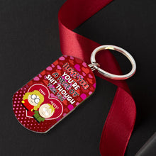 Load image into Gallery viewer, Personalized Cartoon Love Keychain for Couples
