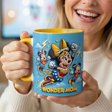 Load image into Gallery viewer, "Every Super Mom Deserves This!" - Super Mom Coffee Accent Mug - Personalized Gift for Mom, Grandma, and More Coffee Mug PopCulturePrints
