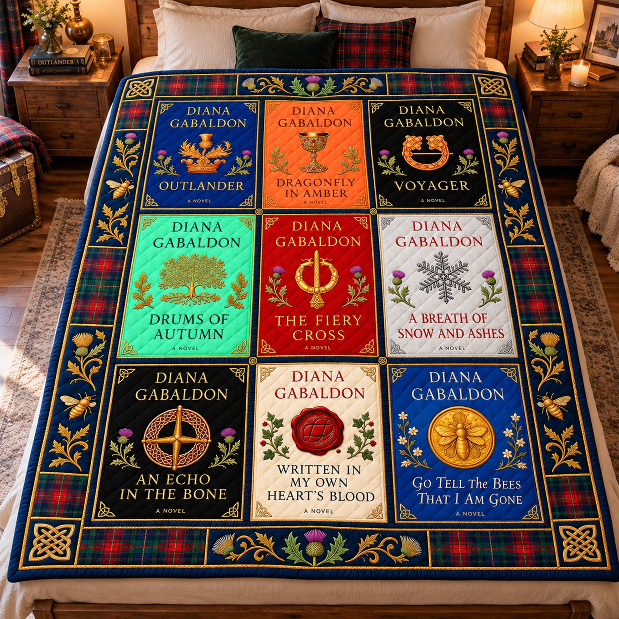 Embrace Your Journey - Fantasy Time Traveler Blanket | Personalized Gifts for Book Lovers Blanket PopCulturePrints
