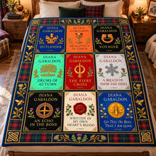 Load image into Gallery viewer, Embrace Your Journey - Fantasy Time Traveler Blanket | Personalized Gifts for Book Lovers Blanket PopCulturePrints
