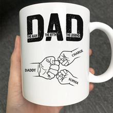 Load image into Gallery viewer, Dad The Man The Myth The Legend - Custom Personalized Mug for Dad and Grandpa Mug PopCulturePrints

